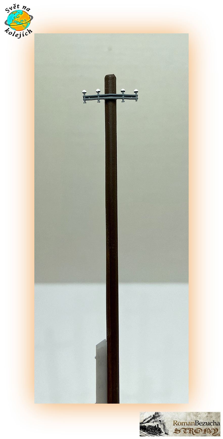 ROMAN BEZUCHA TELE02 H0 - TELEGRAFNÍ SLOUP 1ks