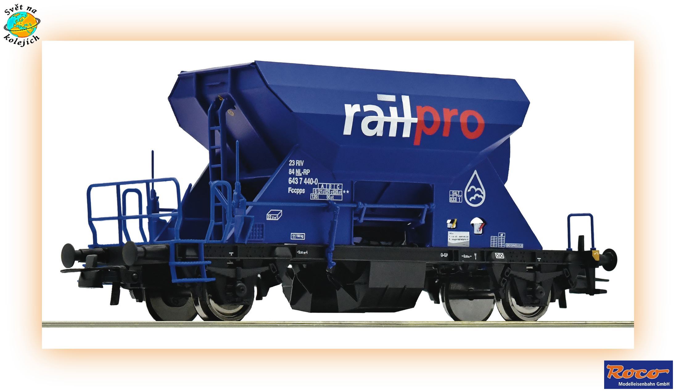 ROCO 6600070 H0 - NÁKLADNÍ VŮZ Fccpps, Railpro