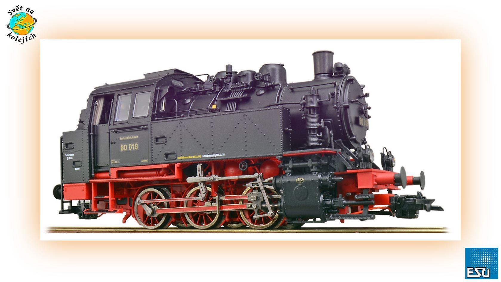 ESU 31652 H0 - PARNÍ LOKOMOTIVA BR 80, DRG DIGITÁL ZVUK KOUŘ SPŘÁHLO