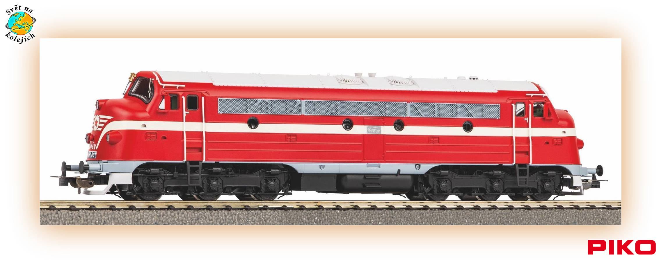 PIKO 52508 H0 - DIESELOVÁ LOK. M61 "NoHAB", MÁV DIGITÁL ZVUK
