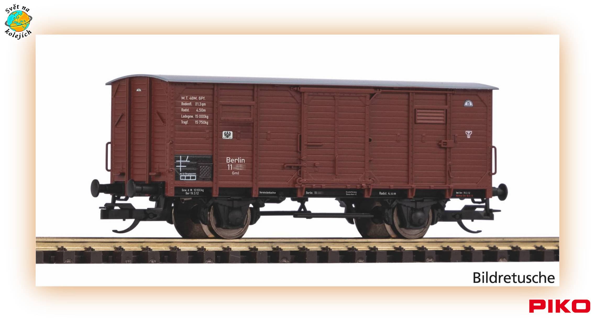 PIKO 47774 TT  - NÁKLADNÍ VŮZ G02, KPEV