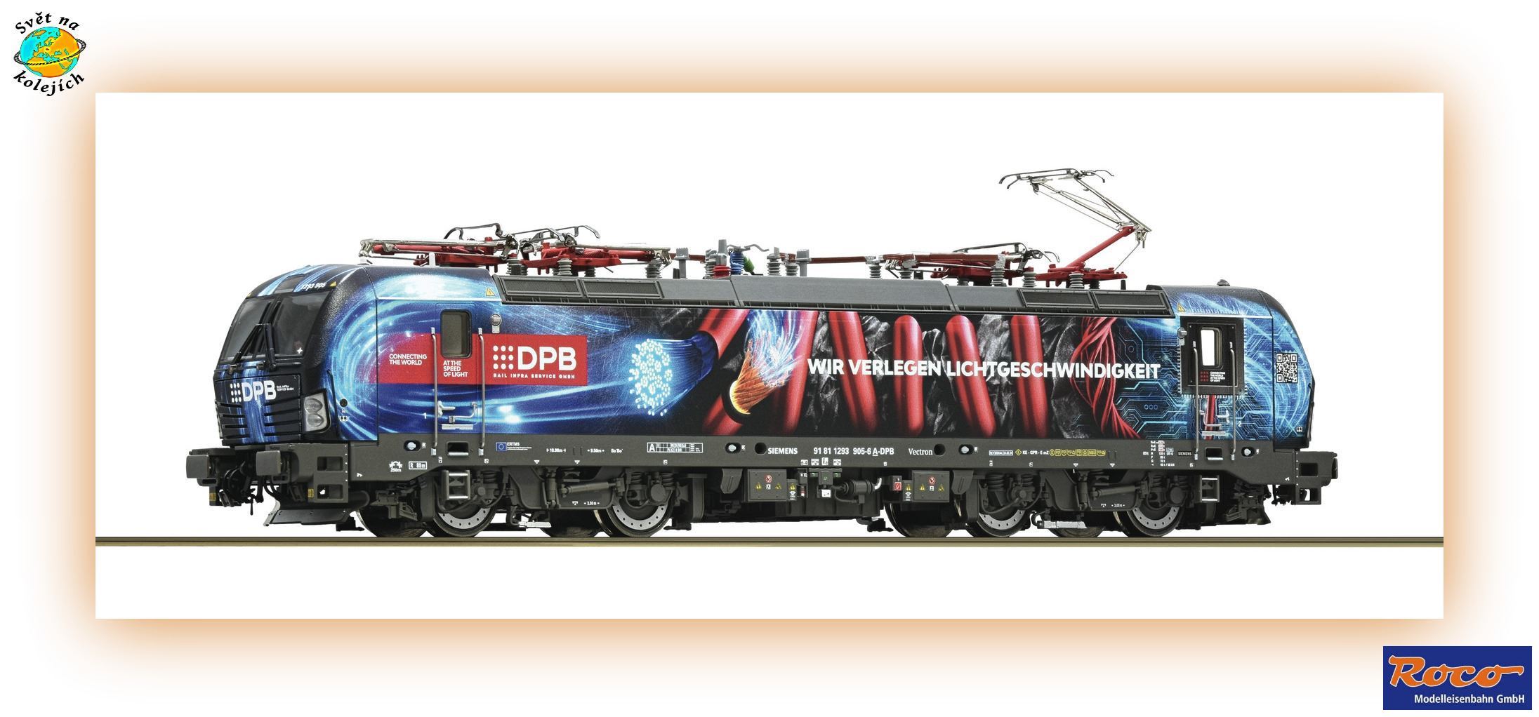 ROCO 7510104 H0 - ELEKTRICKÁ LOK. "VECTRON" 1293 905-6, DPB CARGO DIGITÁL ZVUK