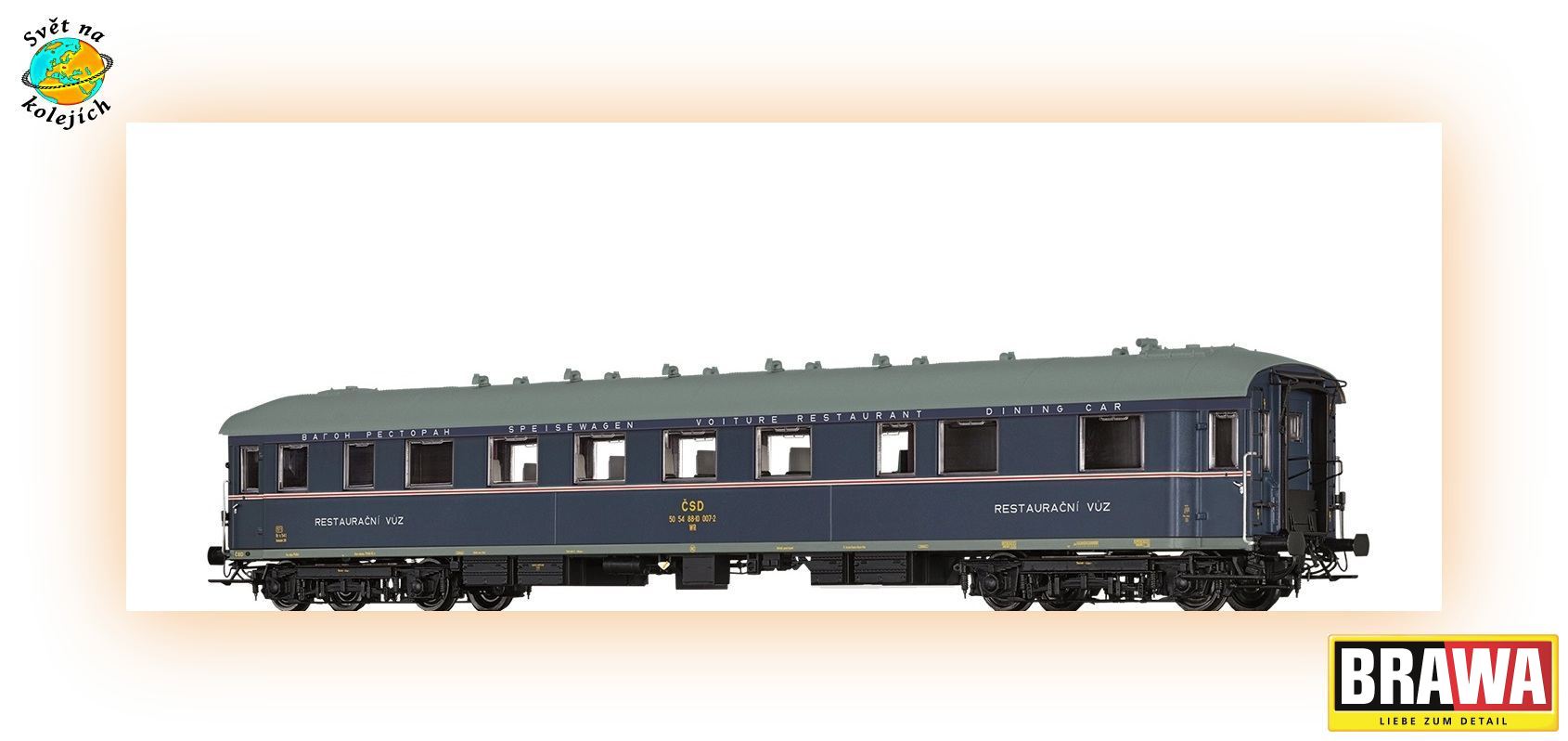 BRAWA 46476 H0 - JIDELNÍ VŮZ WR, ČSD