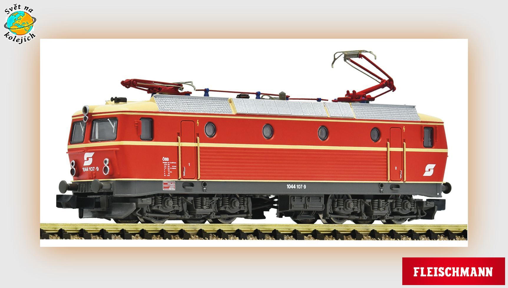 FLEISCHMANN 7570052 N - EL. LOKOMOTIVA 1044 107-9, ÖBB DIGITÁL ZVUK