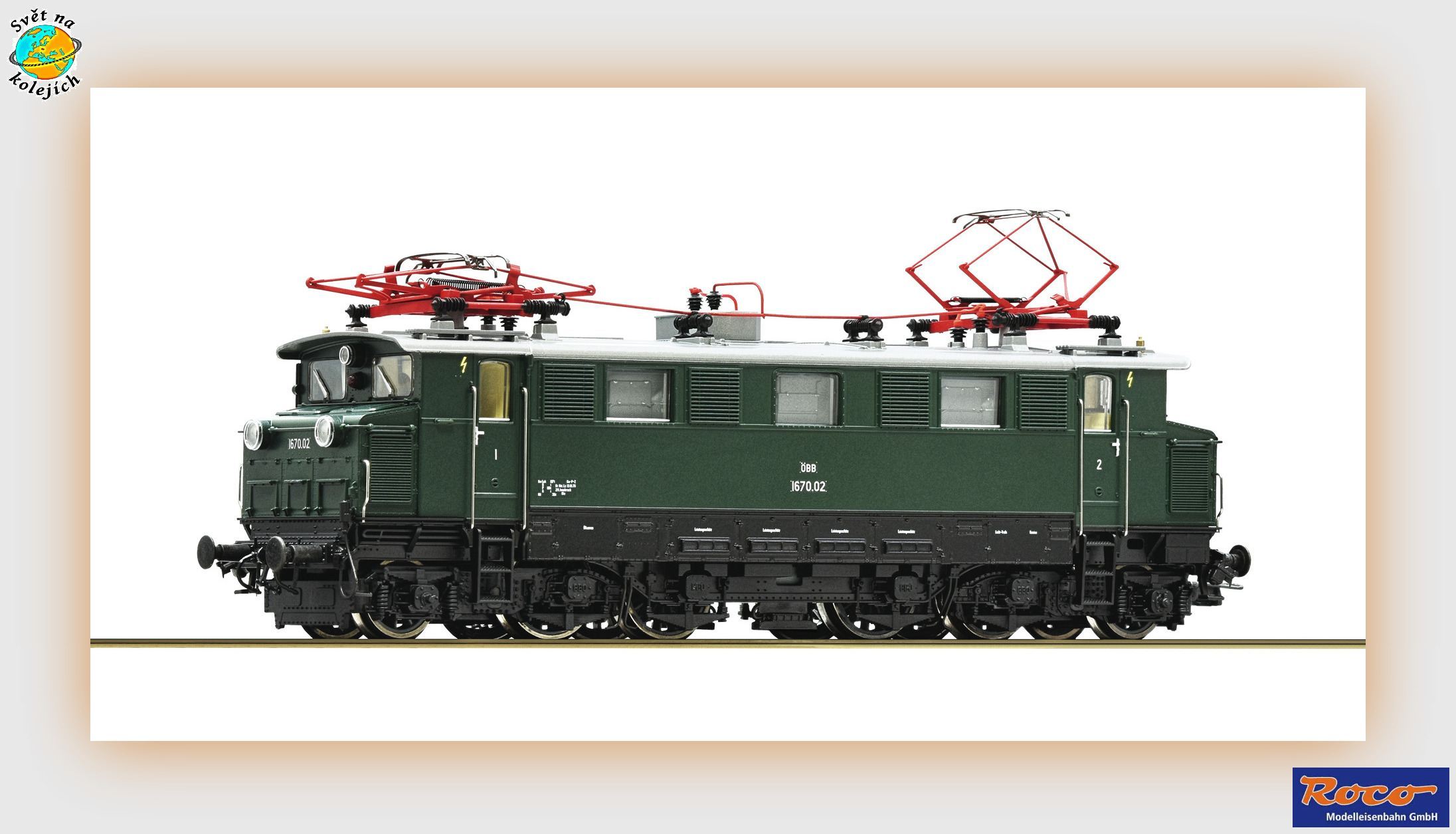 ROCO 7510047 H0 - ELEKTRICKÁ LOK. 1670.02, ÖBB DIGITÁL ZVUK