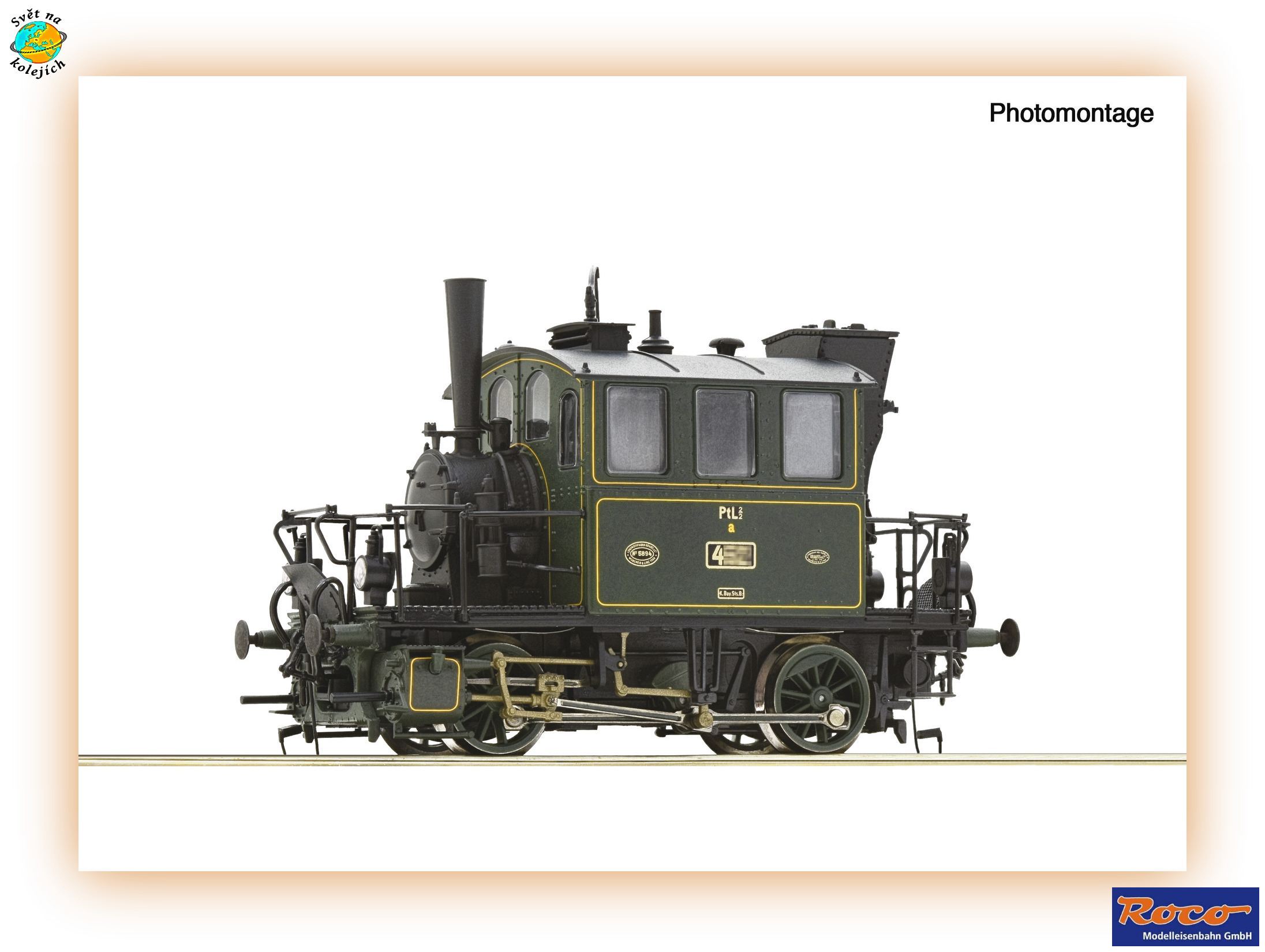 ROCO 7100036 H0 - PARNÍ LOKOMOTIVA  typu PtL 2/2 , K.Bay.Sts.B.