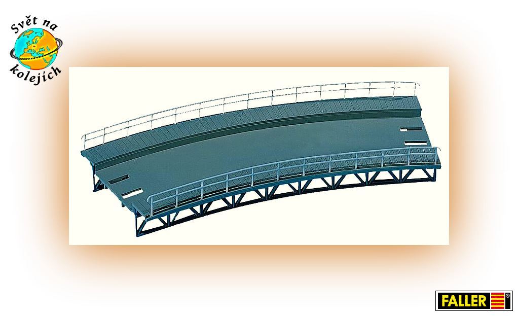 FALLER 120476 HO - MOSTNÍ DÍL OBLOUKOVÝ, R2 R437,5/30°