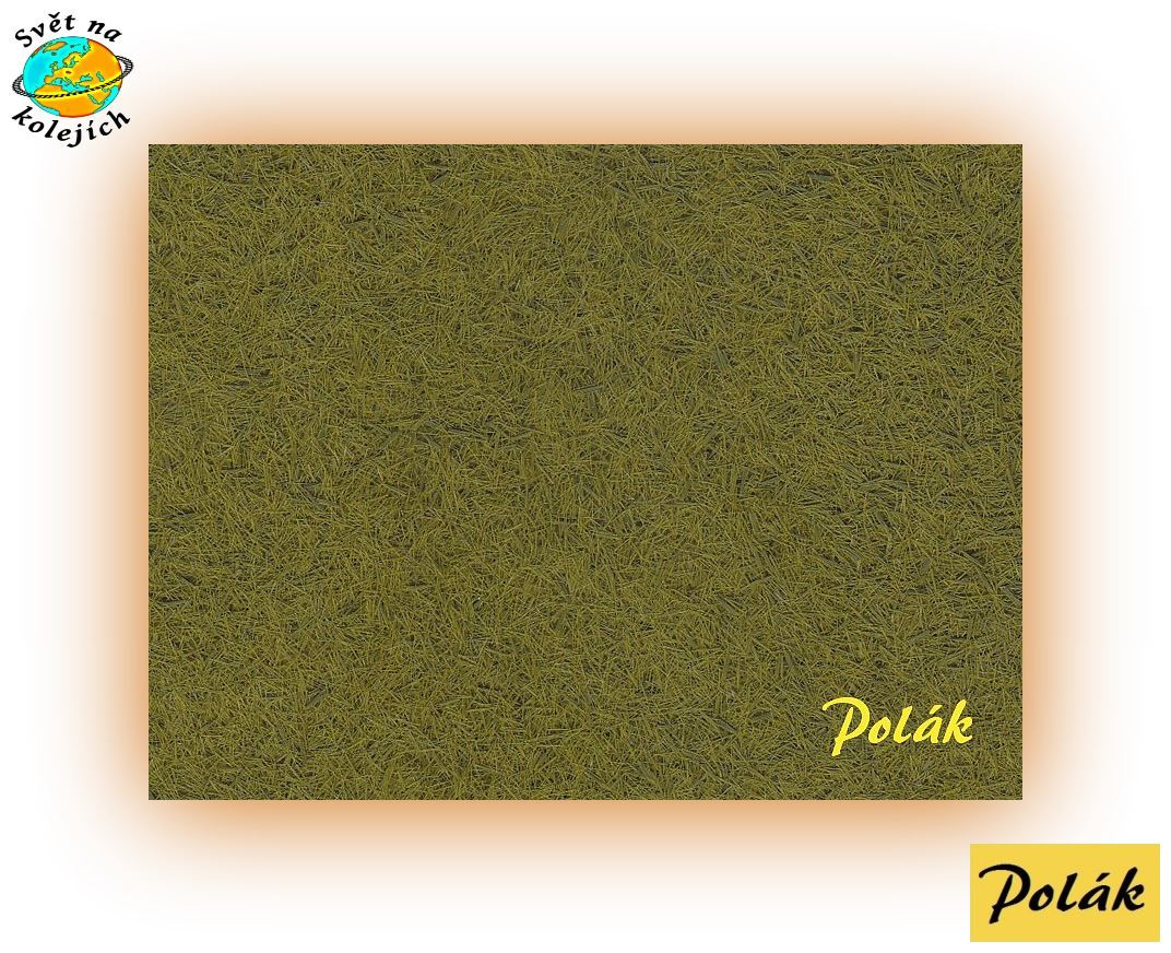 POLÁK 8208 - STATICKÁ TRÁVA 2mm / ZELENOŽLUTÁ