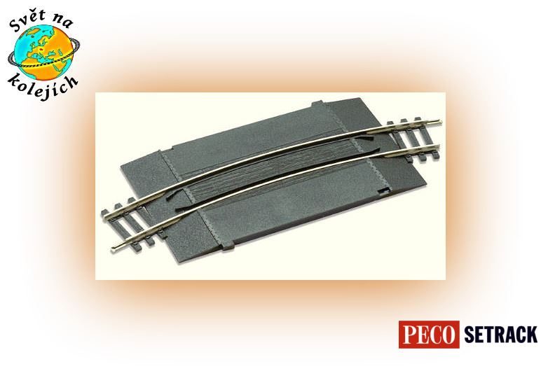 PECO ST-269 HO - ŽELEZNIČNÍ PŘEJEZD OBLOUKOVÝ R2=438 mm