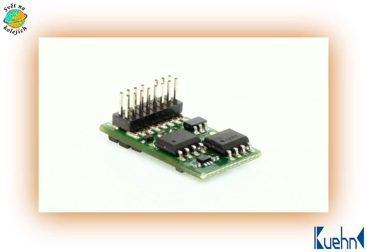 KUEHN 82760 HO - LOKOMOTIVNÍ DEKODÉR T65 - NEM 658 PluX16, 1,1A