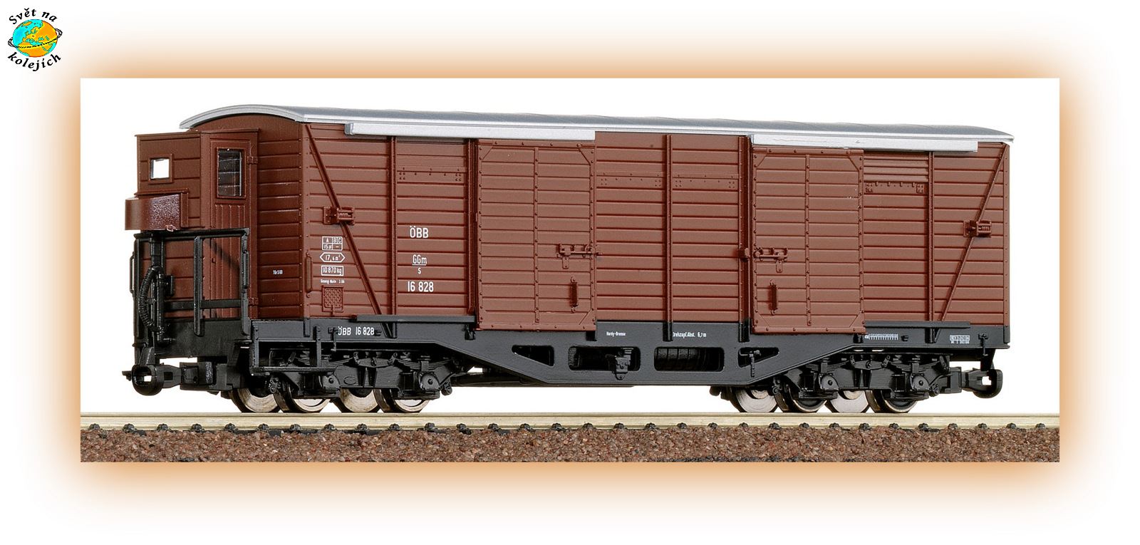 ROCO 34536 HOe - KRYTÝ NÁKLADNÍ VŮZ, ÖBB