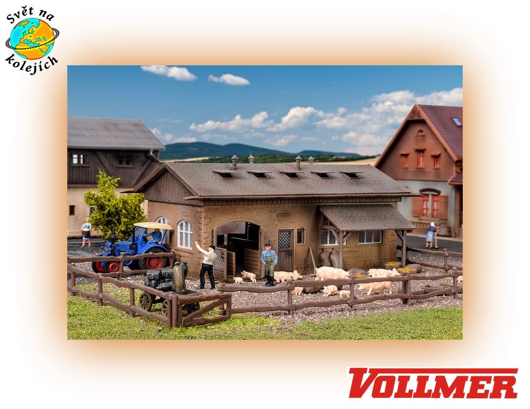 VOLLMER 43740 HO - PRASEČÁK S PRASATY