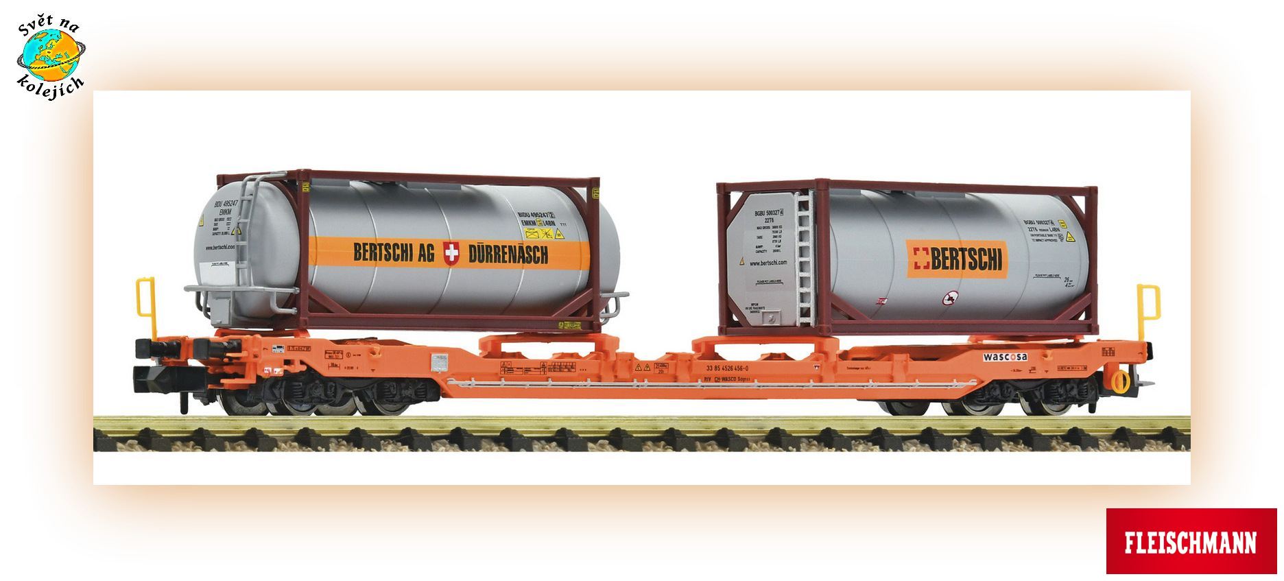 FLEISCHMANN 6660136 N - NÁKLADNÍ VŮZ typ Sdgnss/T5, Wascosa