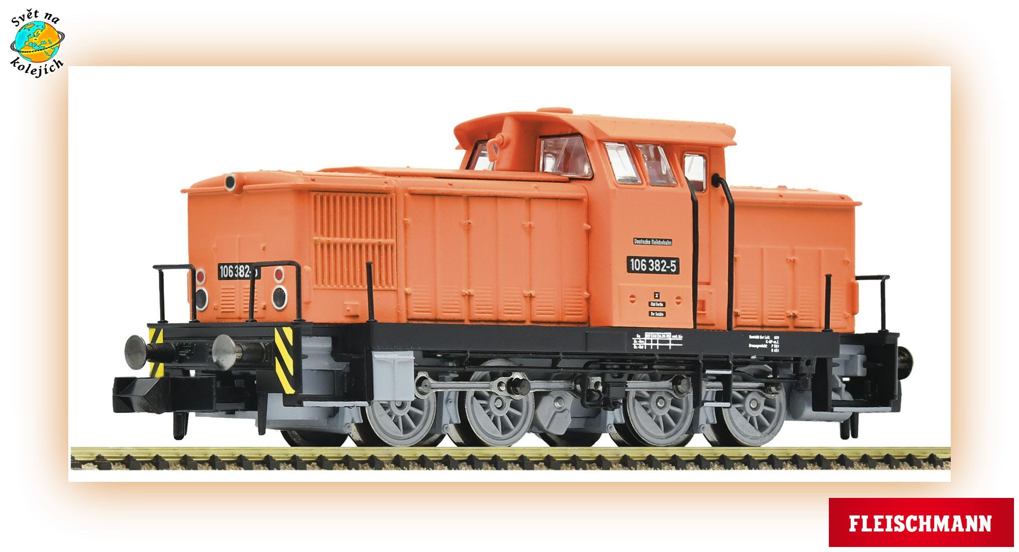 FLEISCHMANN 7360015 N - DIESELOVÁ LOKOMOTIVA 106 382-5, DR