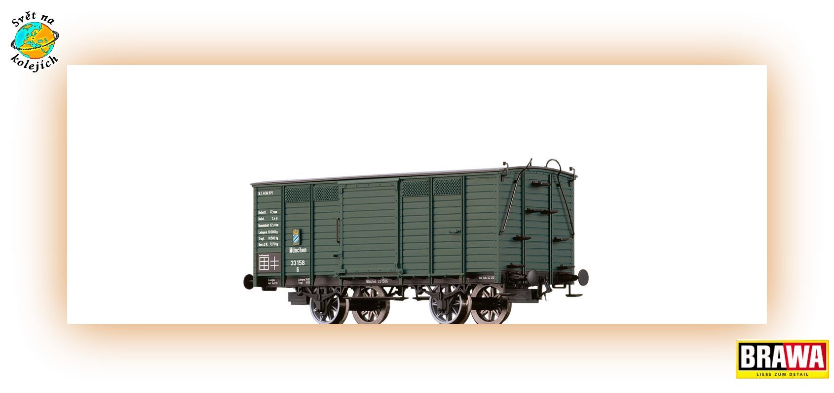BRAWA 48045 H0 - NÁKLADNÍ VŮZ G, K.Bay.Sts.B.
