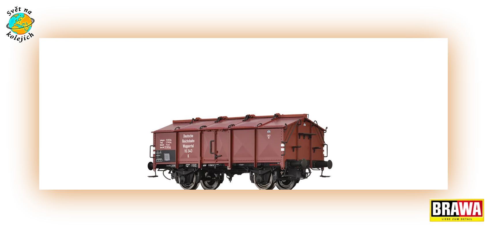 BRAWA 50552 H0 - NÁKLADNÍ  VŮZ typu K, DRG