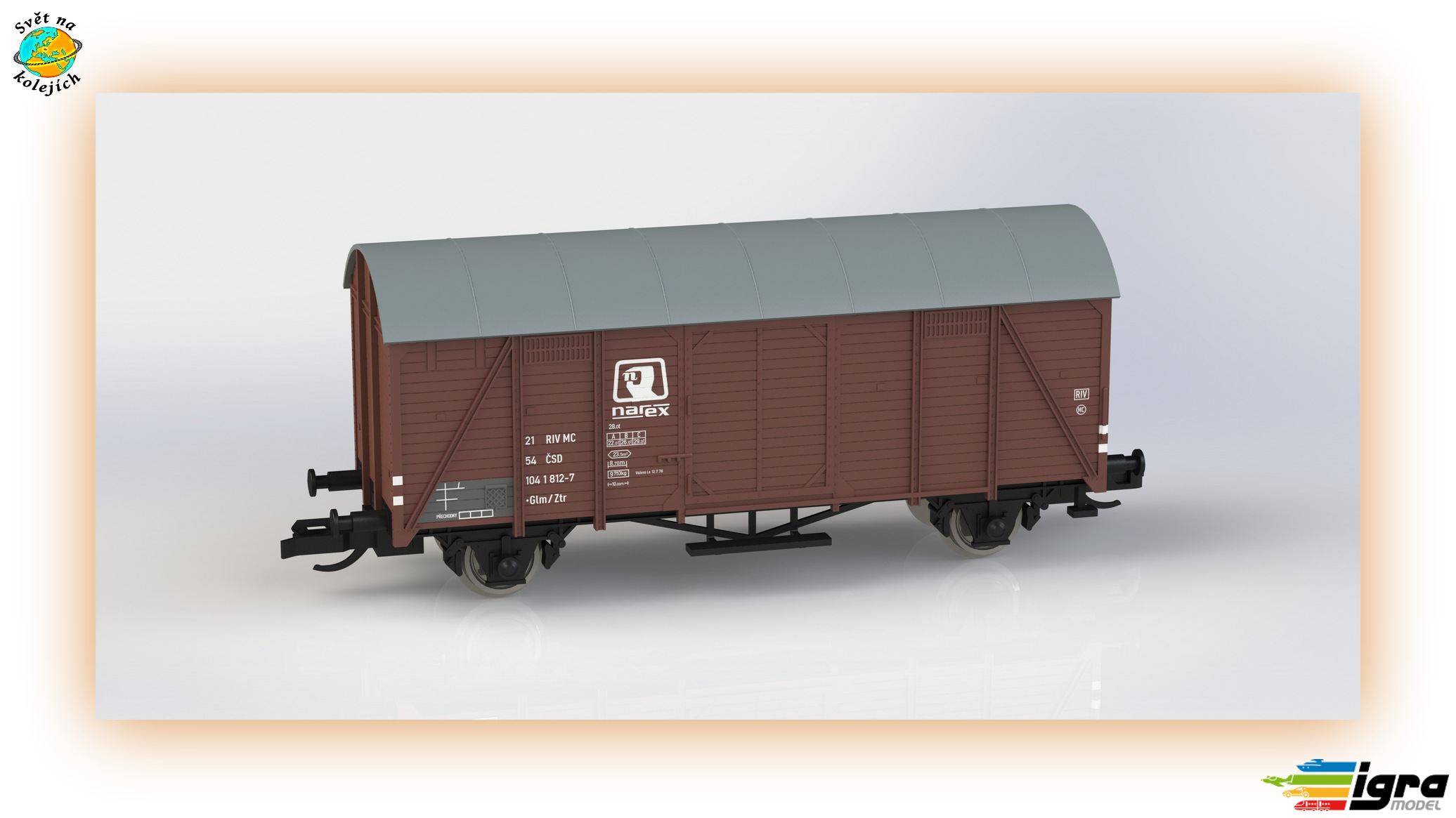 IGRA 96600015 TT - NÁKLADNÍ VŮZ Ztr "NAREX", ČSD