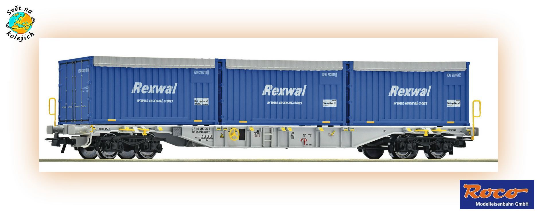 ROCO 6600234 H0 - NÁKLADNÍ VŮZ typu Sgns, AAE