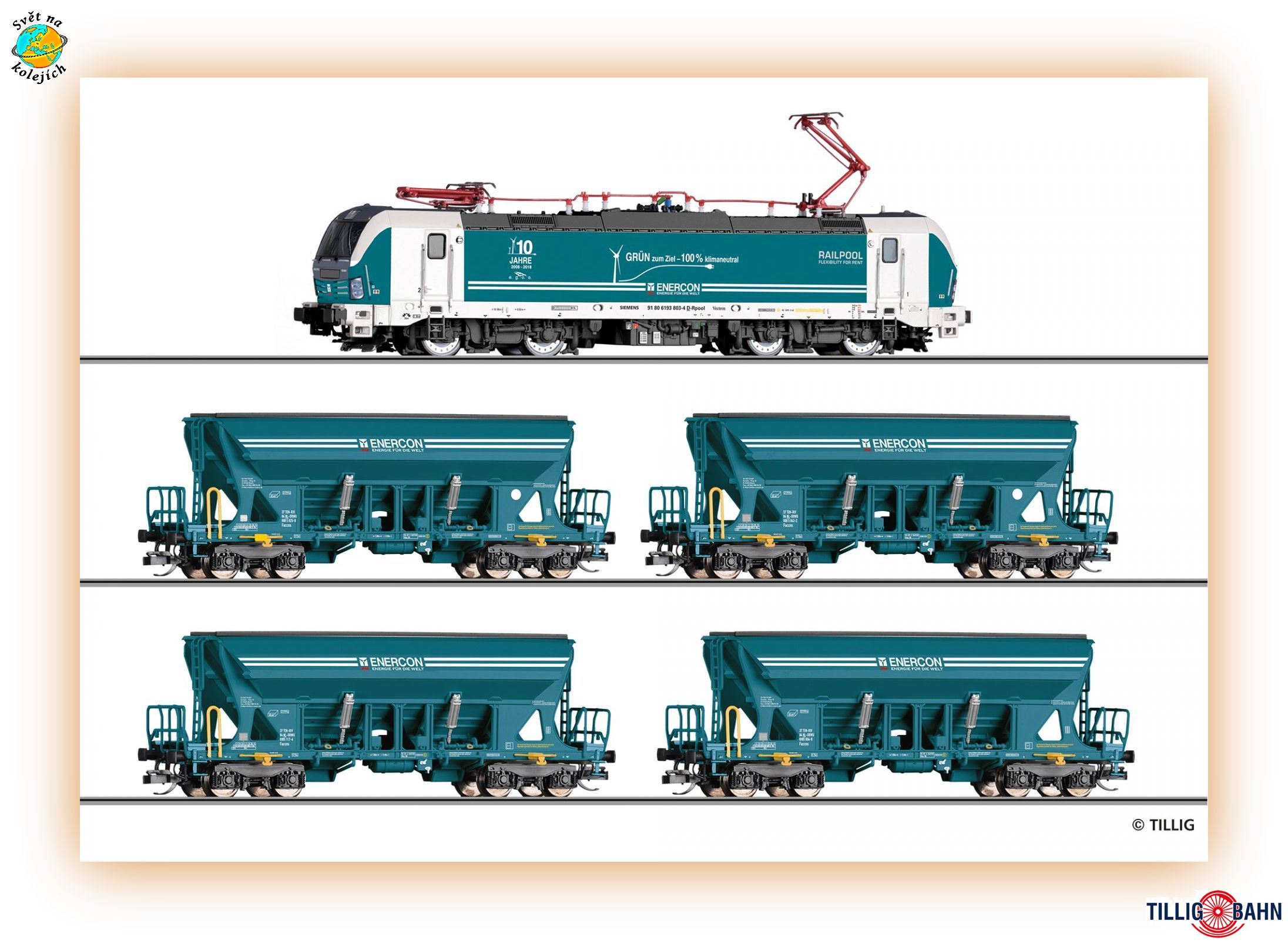 TILLIG 01094 TT - SET NÁKLADNÍHO VLAKU, Enercon GmbH
