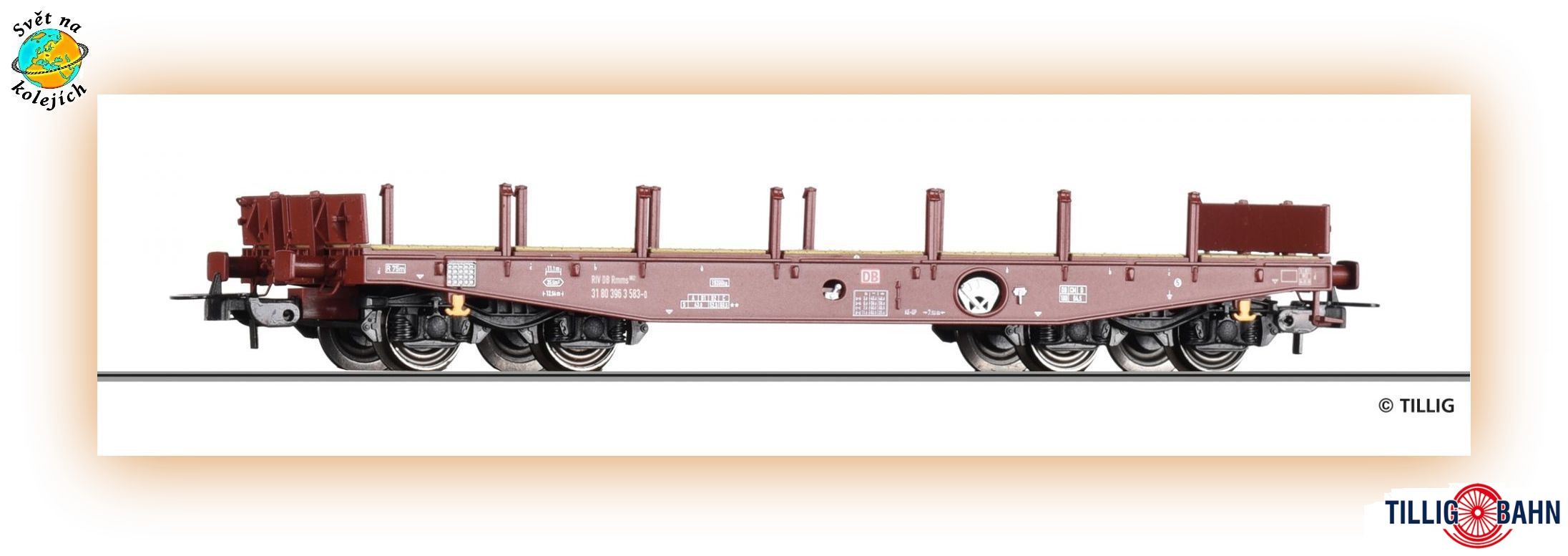 TILLIG 77075 H0 - NÁKLADNÍ VŮZ Rmms 662, DB AG