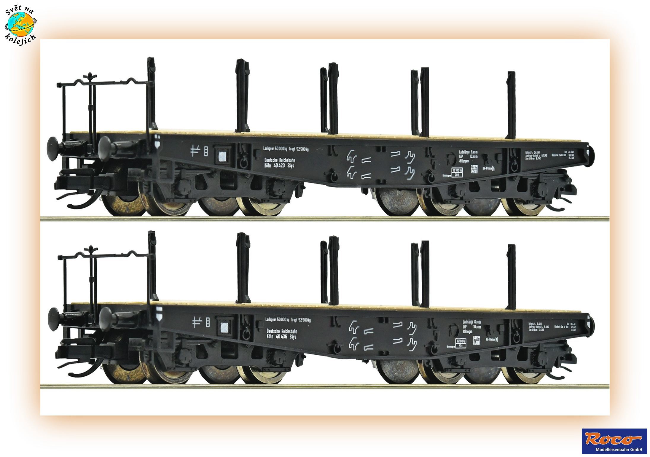 ROCO 6680034 TT - SET NÁKLADNÍCH VOZŮ SSys, DRG
