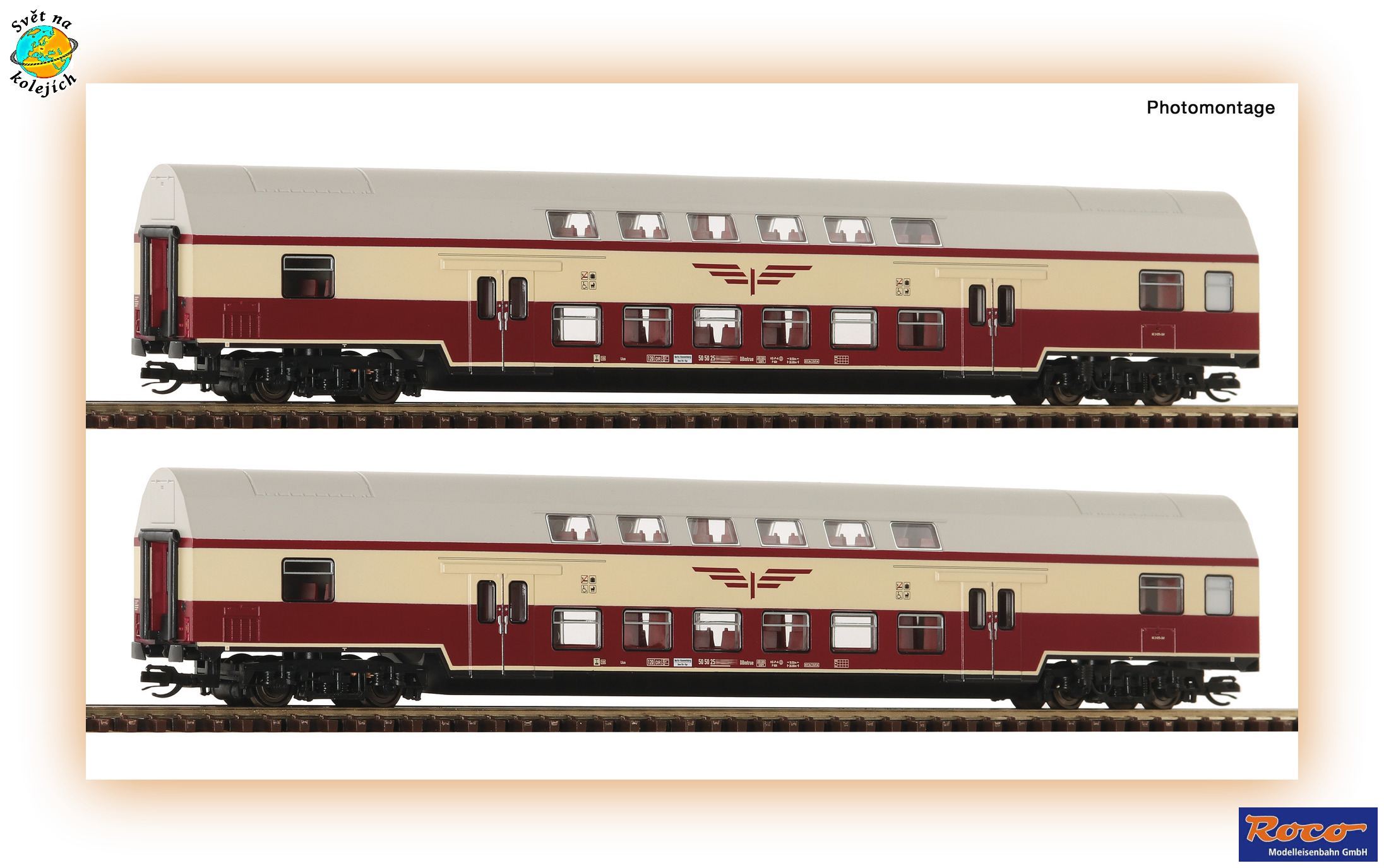 ROCO 6280046 TT - SET OSOBNÍCH PATROVÝCH VOZŮ "SPUTNIK" DBmue, DR