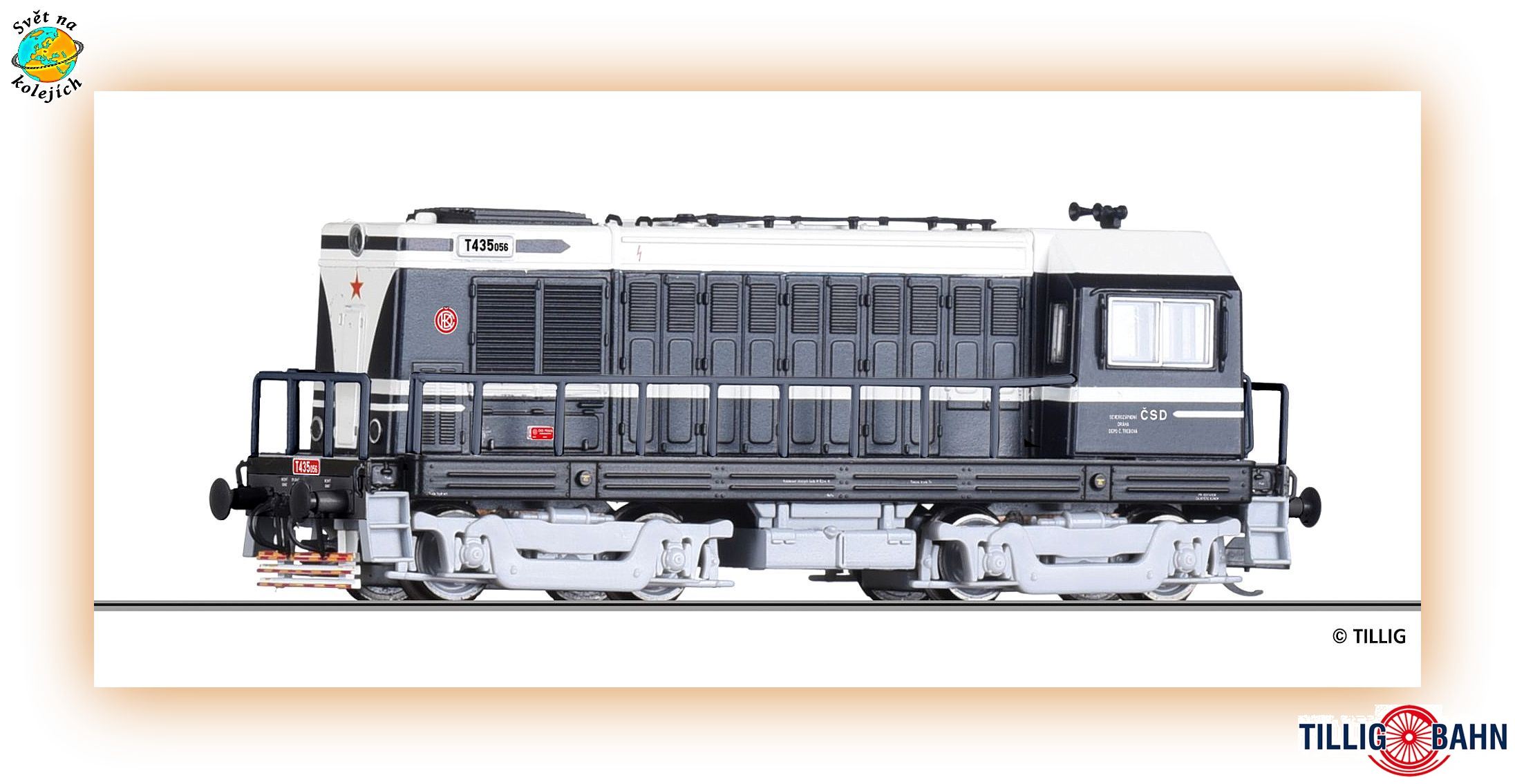 TILLIG 05621 TT - DIESLOVÁ LOK. T435 "HEKTOR", ČSD