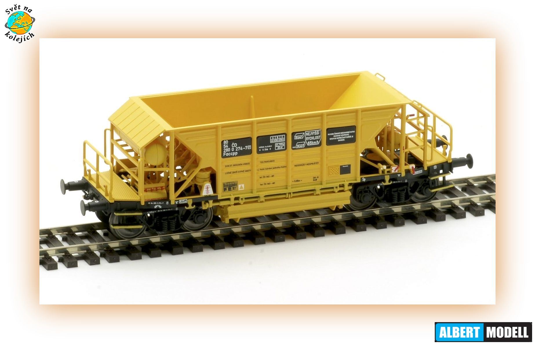 ALBERT MODELL 280002 H0 - NÁKLADNÍ VÝSYPNÝ VŮZ Faccpp, ČD