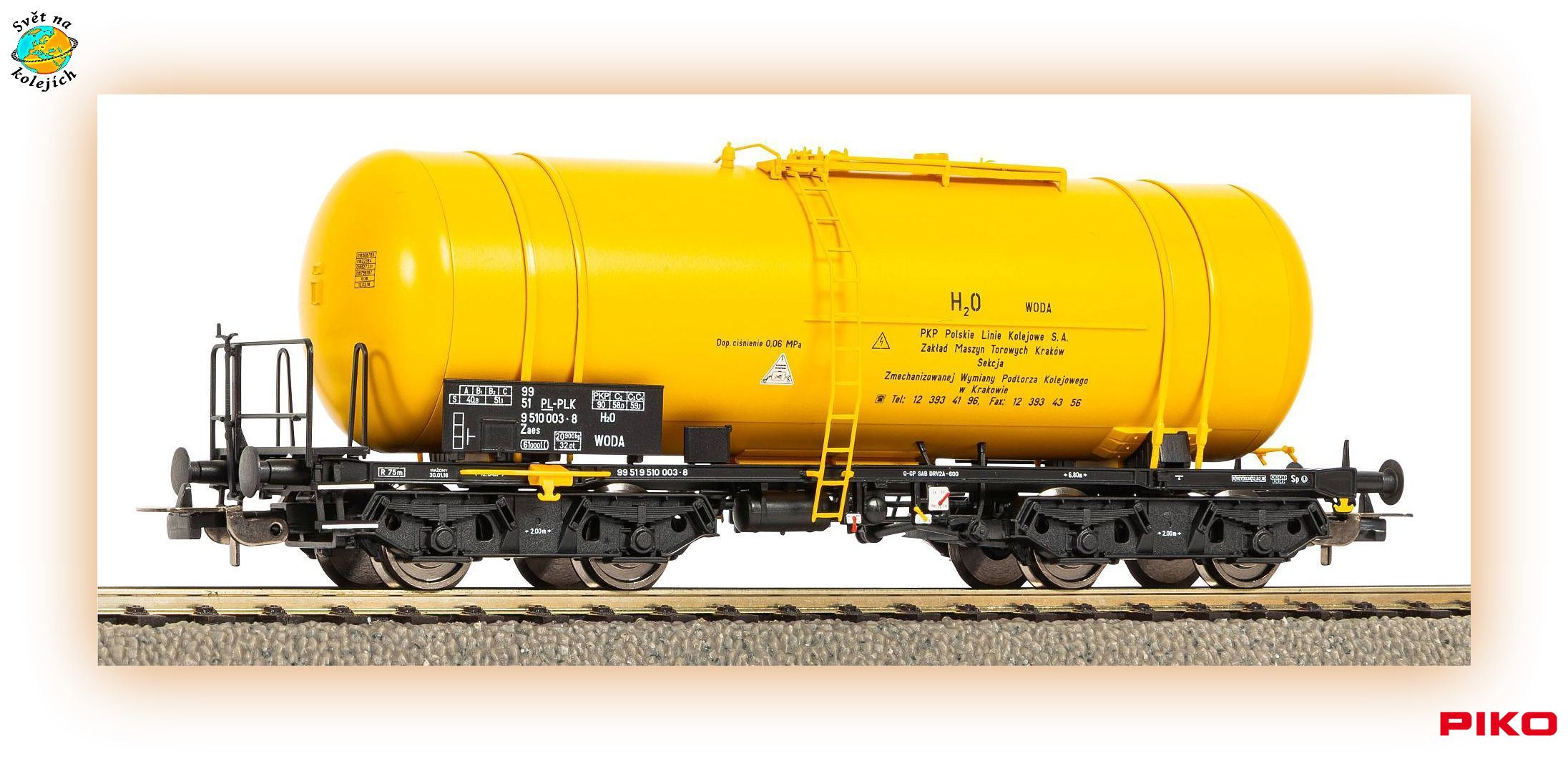 PIKO 58461 H0 - KOTLOVÝ VŮZ 406Ra, PL-PLK