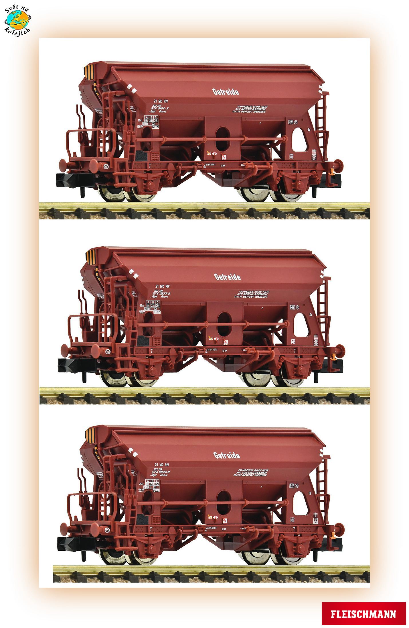FLEISCHMANN 6660071 N - SET NÁKLADNÍCH VOZŮ typ Tdgs, DR