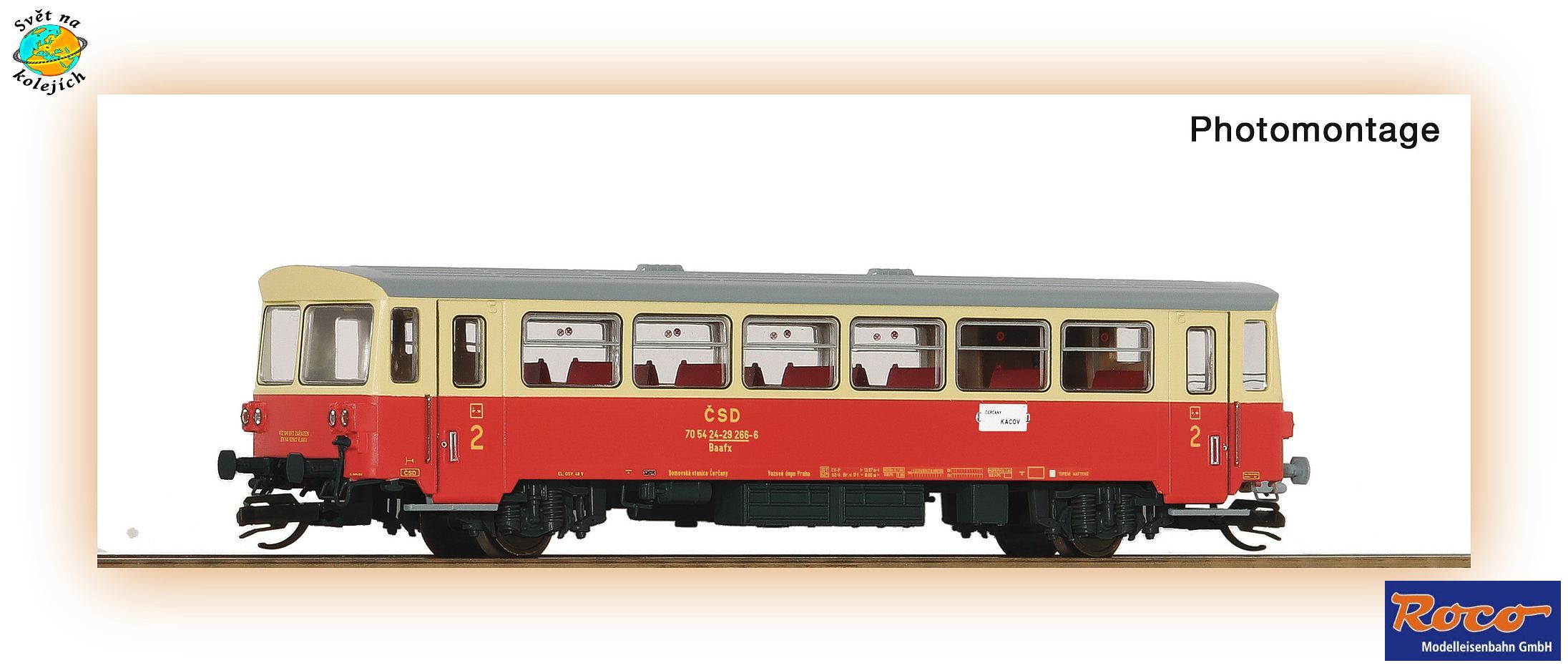 ROCO 7790012 TT -  PŘÍPOJNÝ VŮZ Baafx, ČSD OSVĚTLENÍ
