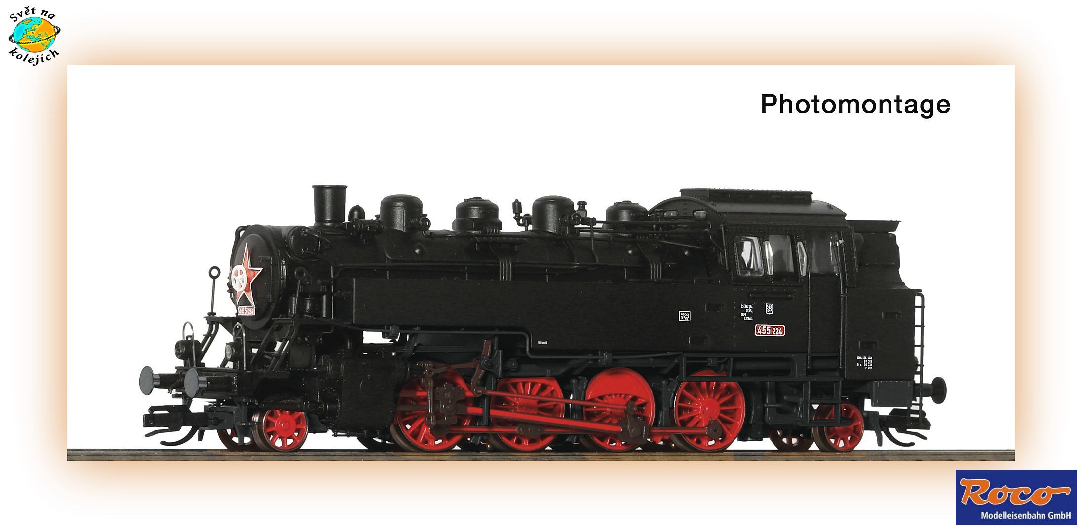 ROCO 7180012 TT - PARNÍ LOKOMOTIVA 455 244, ČSD