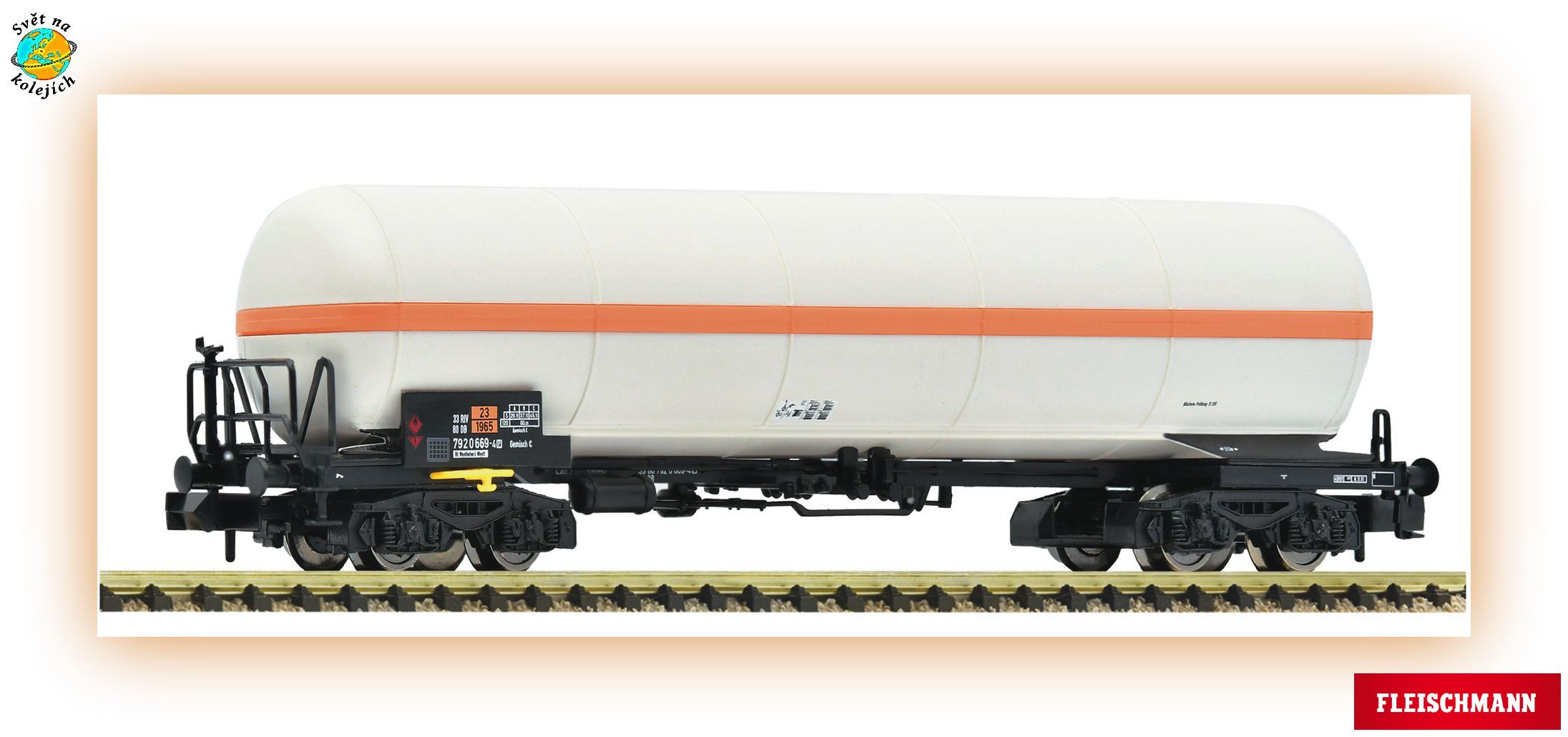 FLEISCHMANN 6660081 N - CISTERNOVÝ VŮZ typu Zags, DB