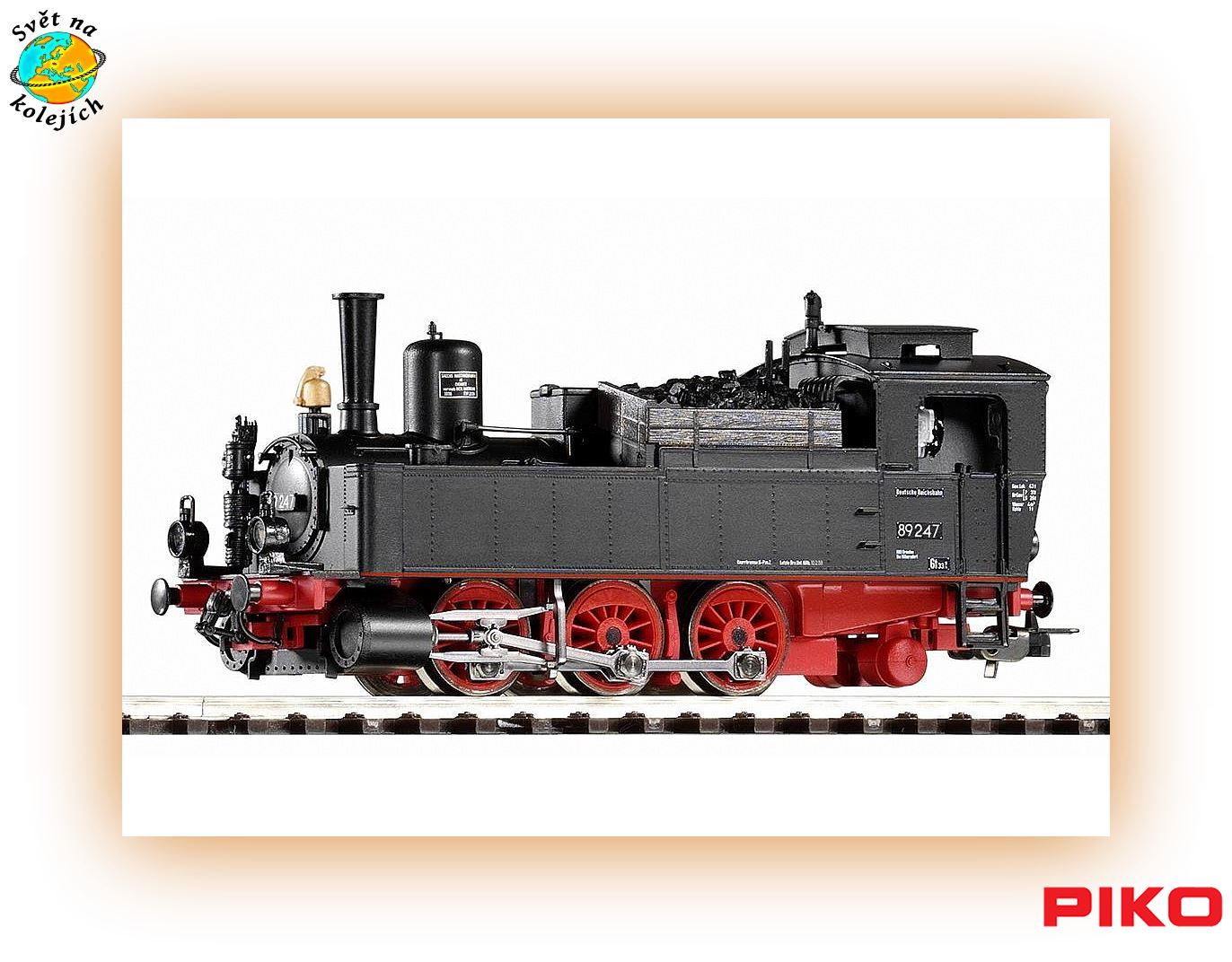 PIKO 50057 HO - PARNÍ LOKOMOTIVA BR 89.2, DR