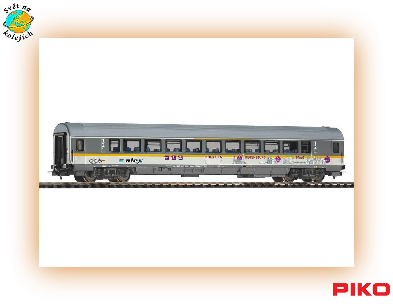 PIKO 58676 H0 - OSOBNÍ VŮZ 1./2. TŘÍDA, ALEX