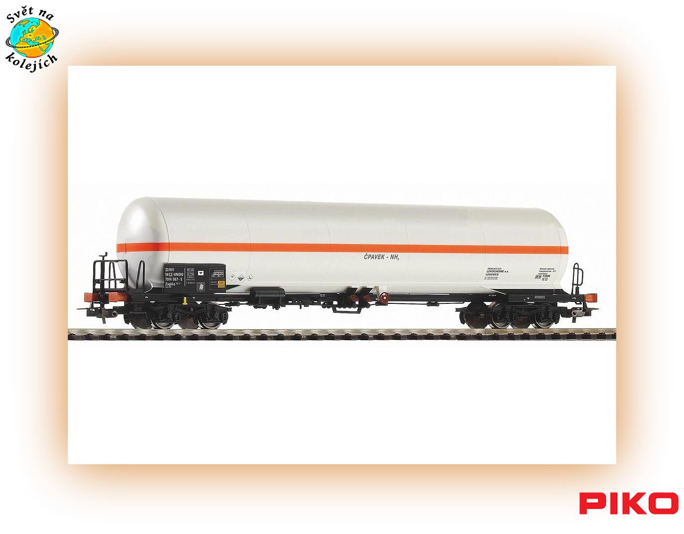 PIKO 58960 HO - CISTERNOVÝ VŮZ LOVOCHEMIE, ČD