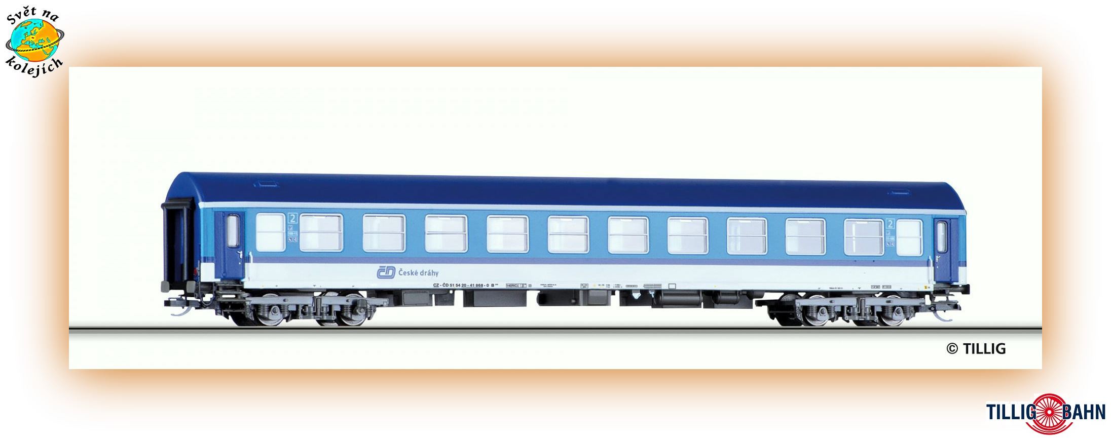 TILLIG 16692 TT - RYCHLÍKOVÝ VŮZ 2tř Y/B, ČD 