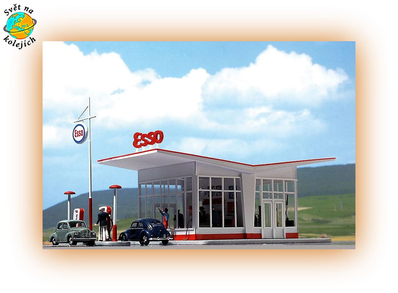 BUSCH 1005 HO - BENZÍNOVÁ PUMPA " ESSO"