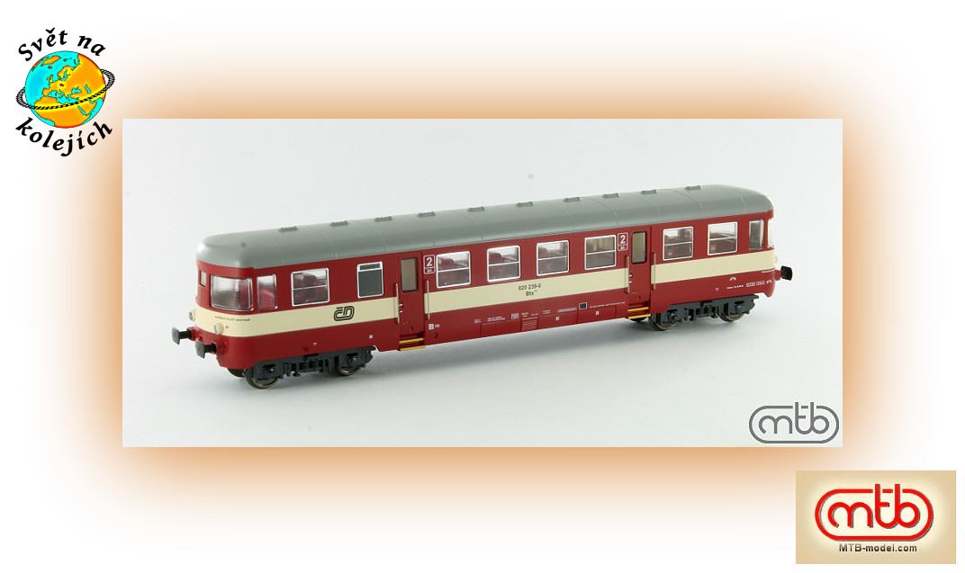 MTB Btx 761 239 H0 - PŘÍPOJNÝ VŮZ, ČD