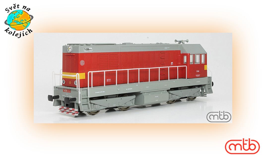 MTB ČSD T458 1172 HO - DIESEL. LOKOMOTIVA, ČSD