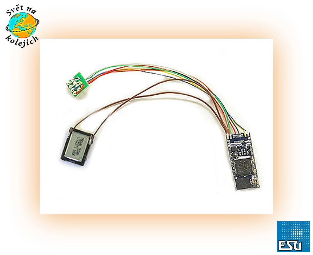 ESU 58810 - LokSound 5 micro s REPRODUKTOREM, 8-pin NEM652