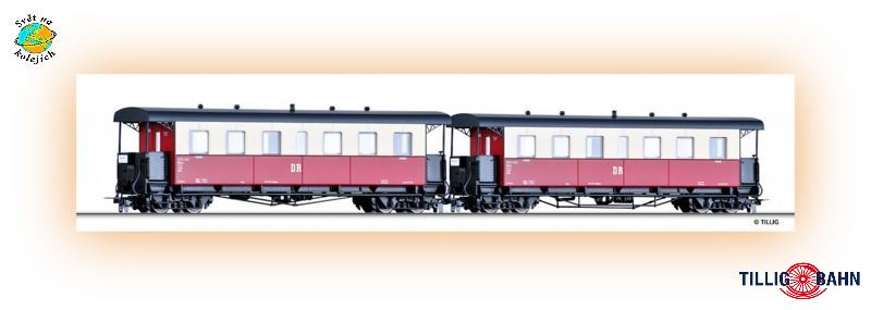 TILLIG 03993 H0e - SET OSOBNÍCH VOZŮ BK4i, DR