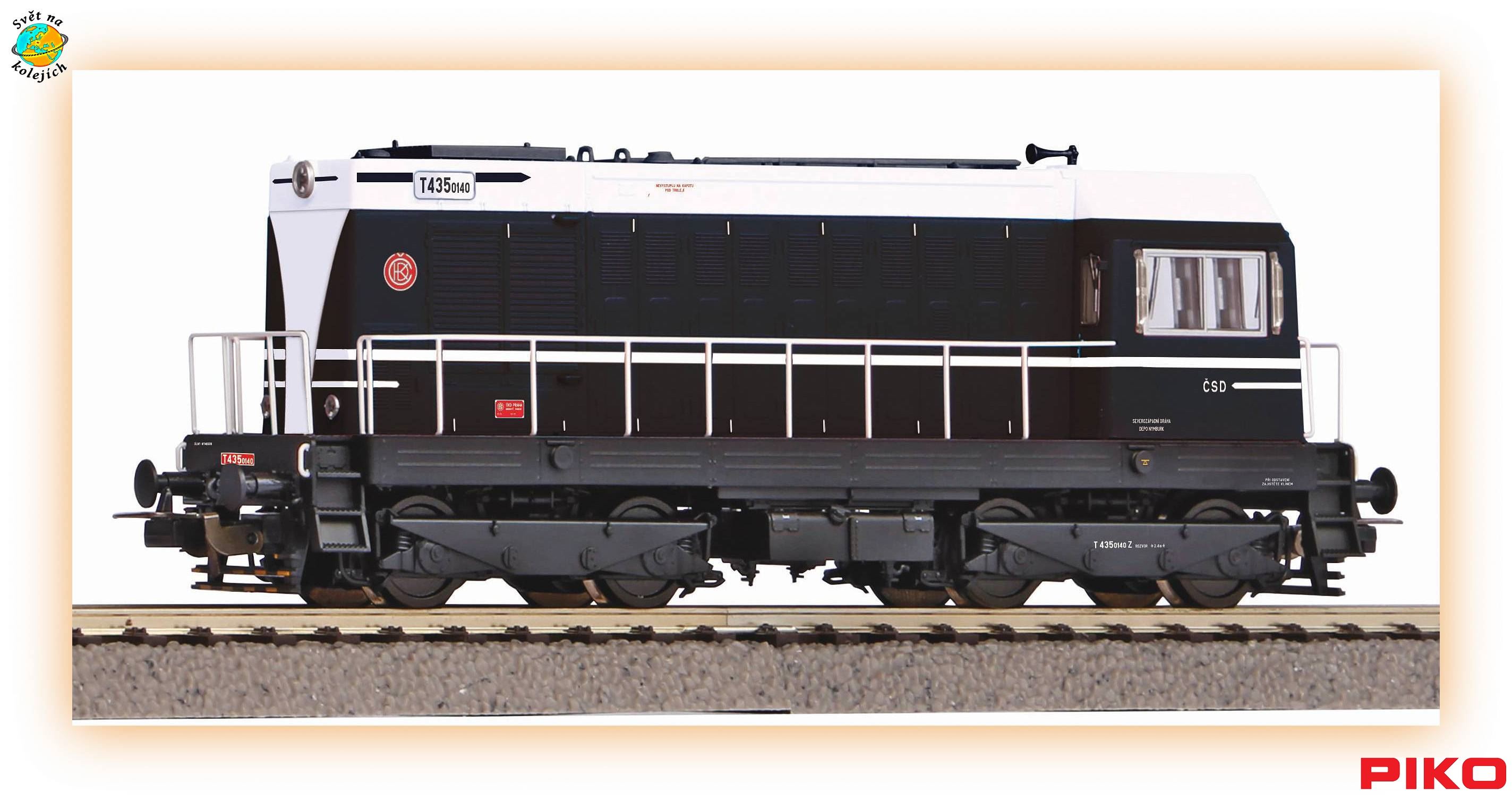 PIKO 52428 H0 - DIESELOVÁ LOK. T435.0140, ČSD DIGITÁL ZVUK