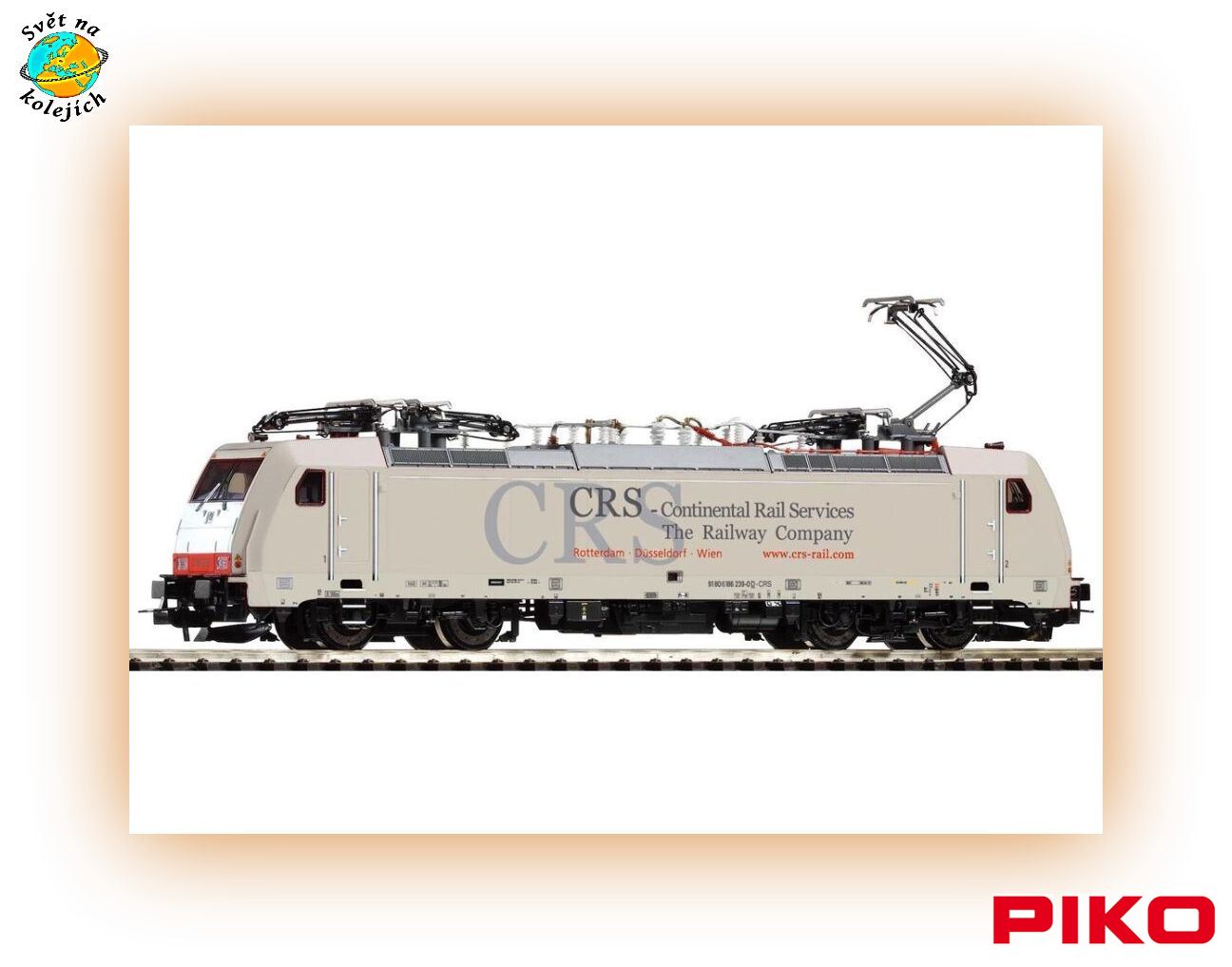 PIKO 59956 H0 - ELEKTRICKÁ LOK. BR 186 "TRAXX", CRS