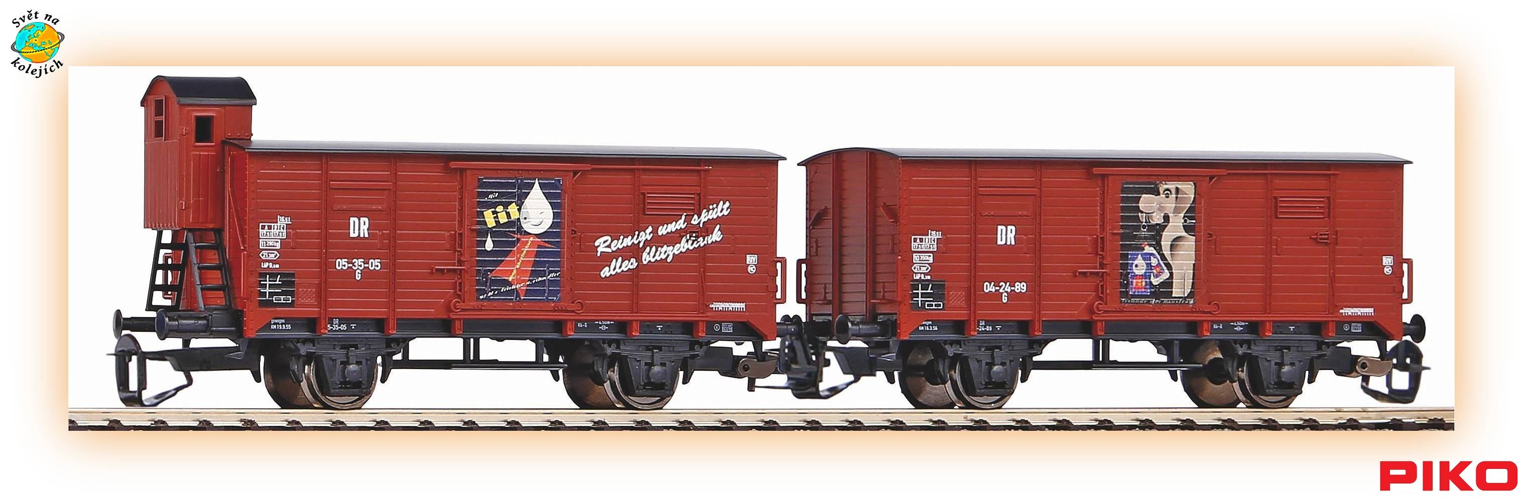 PIKO 47032 TT - SET NÁKLADNÍCH VOZŮ G02, DR