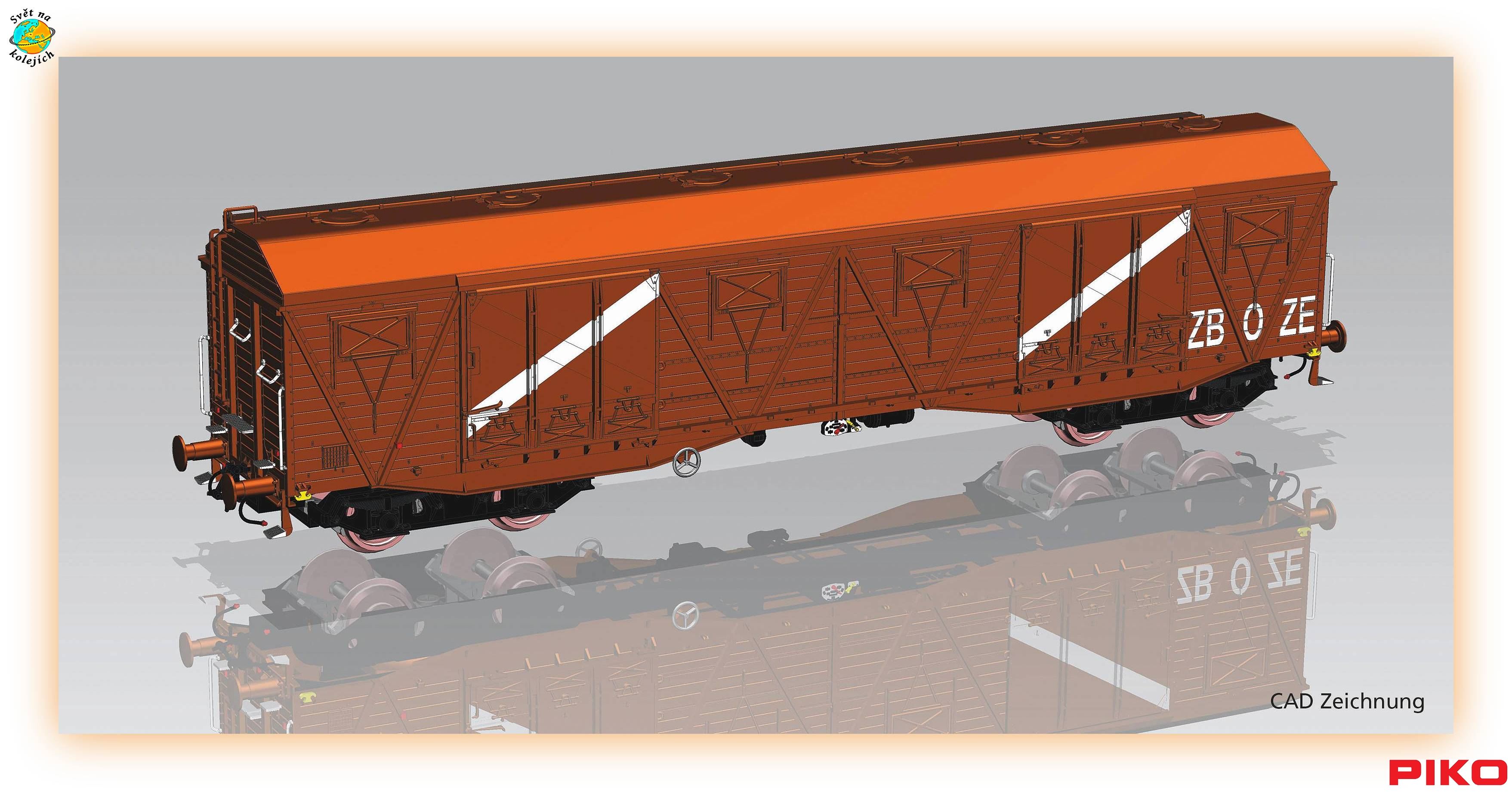 PIKO 58233 HO - SET NÁKLADNÍCH VOZŮ 401Ka Gags-tx, PKP