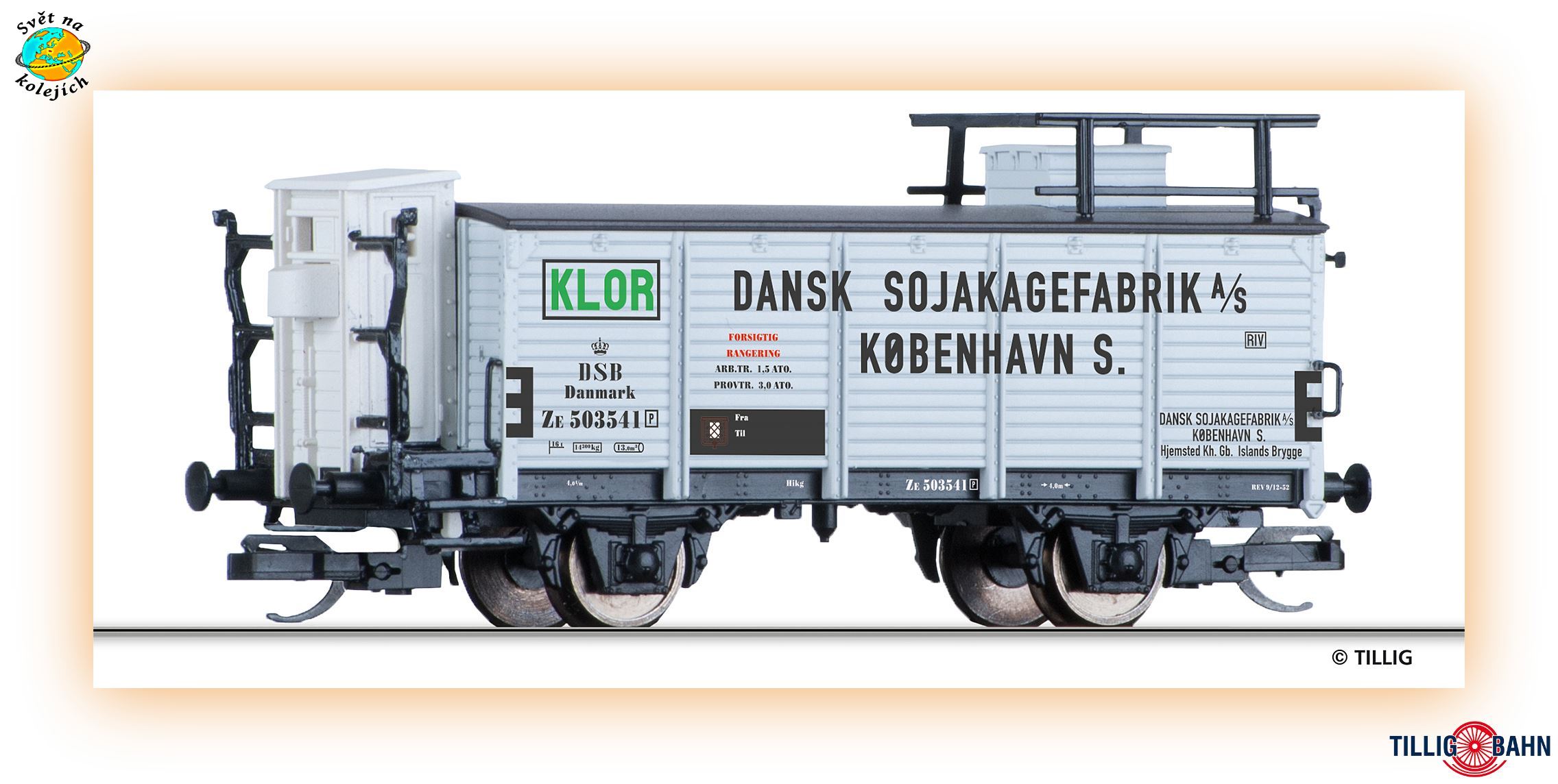 TILLIG 95893 TT - UZAVŘENÝ VŮZ NA PŘEPRAVU CHEMIKÁLIÍ, DSB