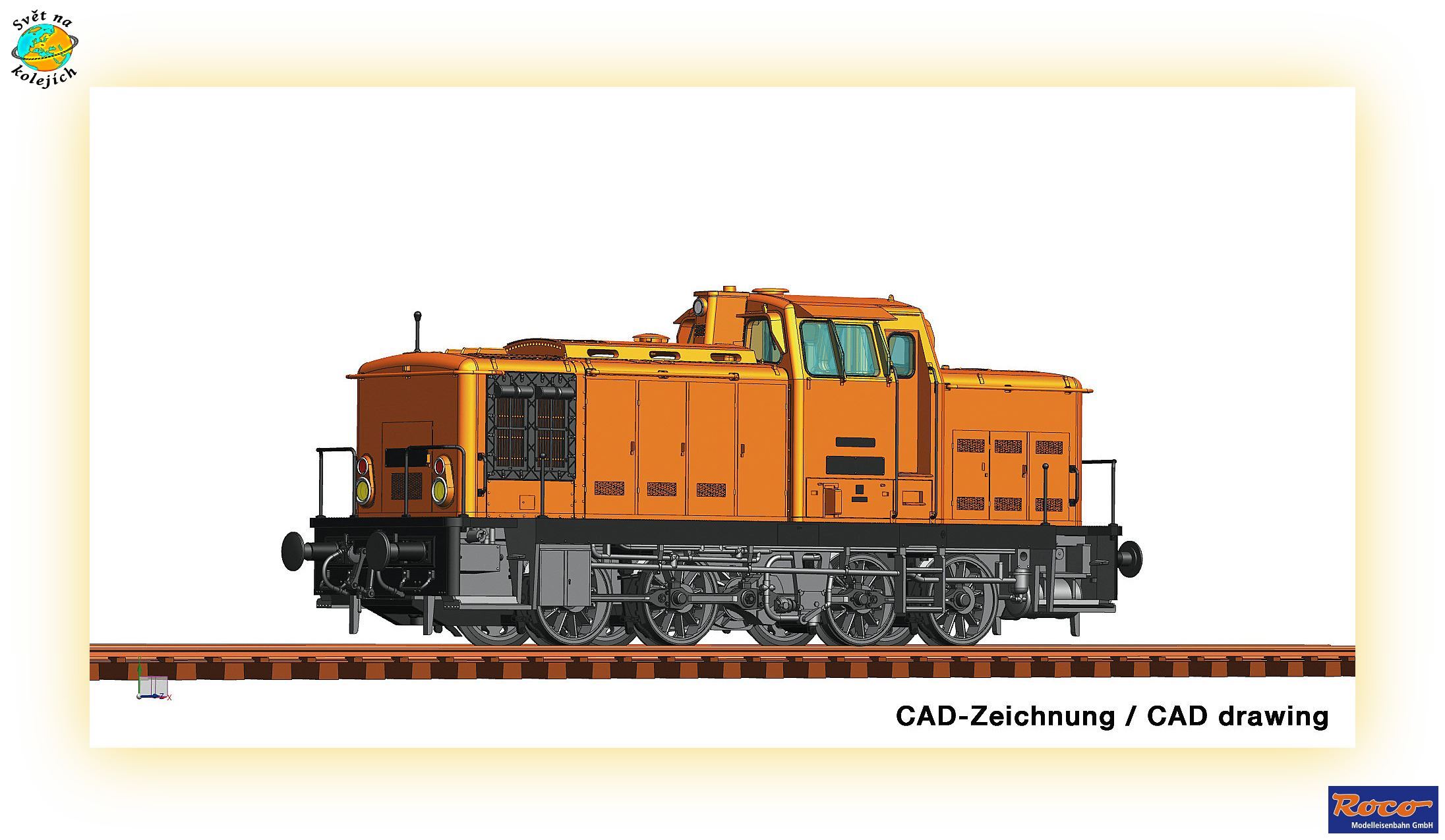 ROCO 70266 HO - DIESELOVÁ LOK. BR 106, DR DIGITÁL ZVUK