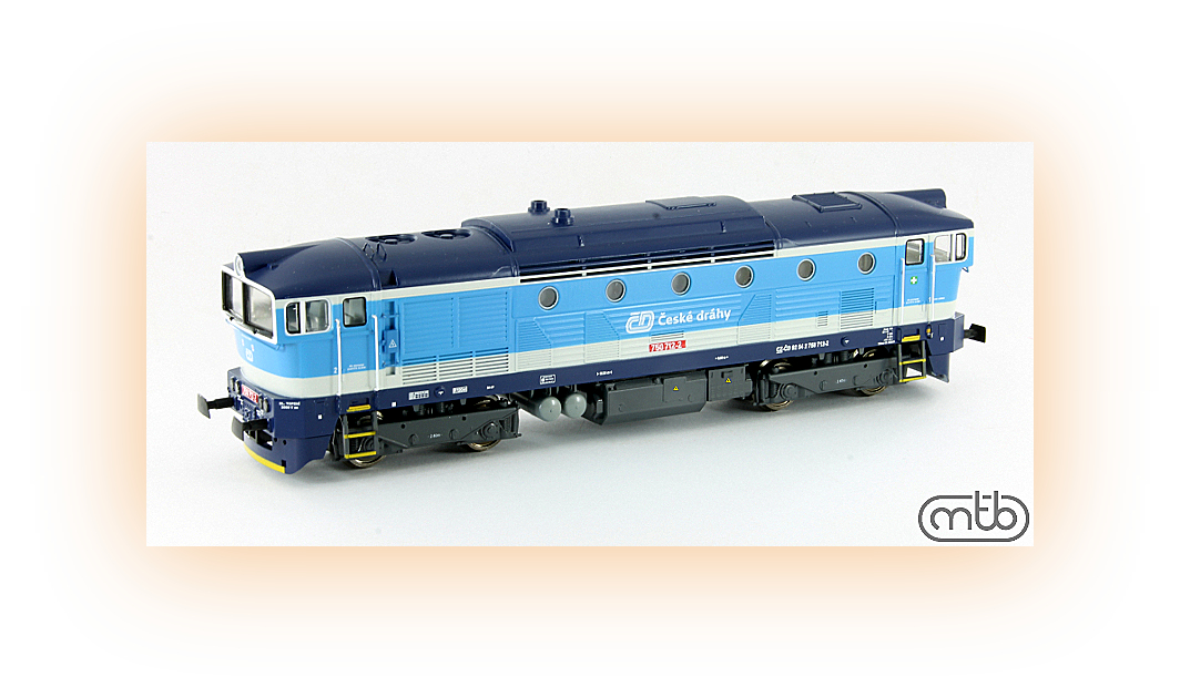MTB 750 712 HO - DIESEL. LOK. "BREJLOVEC", ČD