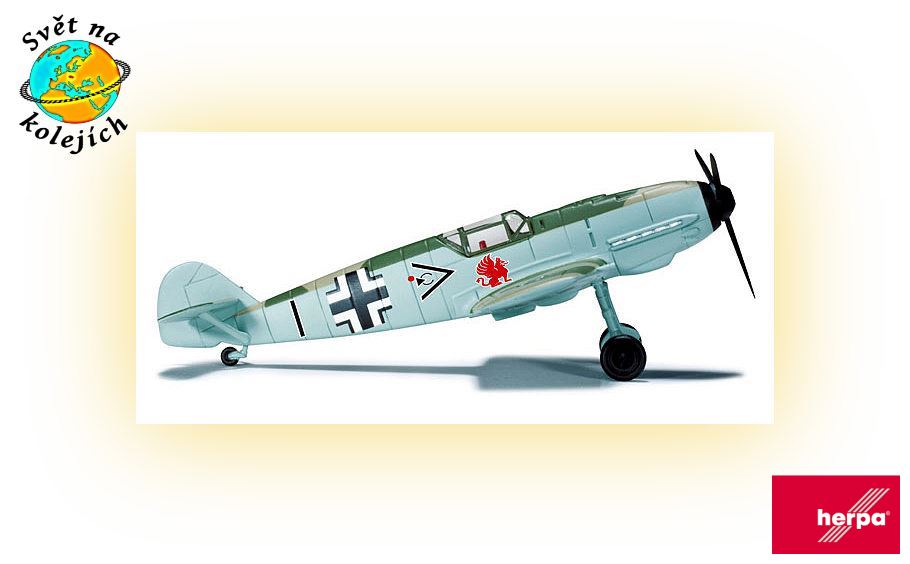 HERPA 744089 HO - LUFTWAFFE JG 26 KAPITÁN ADOLF GALLAND MESSERSCHMITT BF 109E